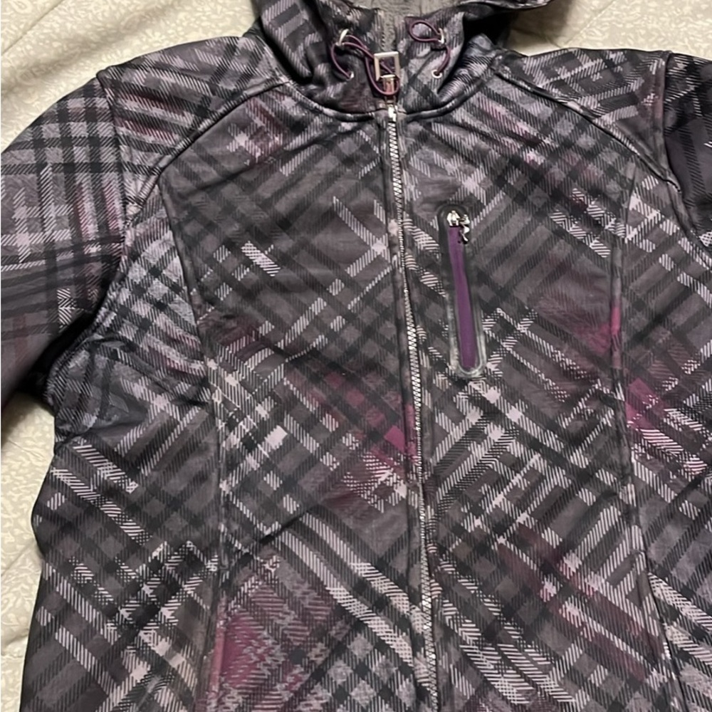 ZeroXposur Women’s Ski Jacket in Black and Purple Plaid